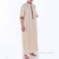 Robe islamique à manches longues à manches longues en polyester à la daffah d'origine